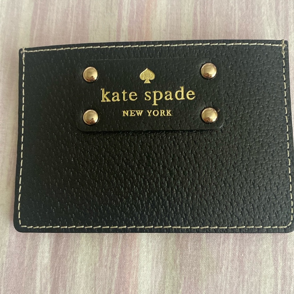 EUC Kate Spade card wallet Black